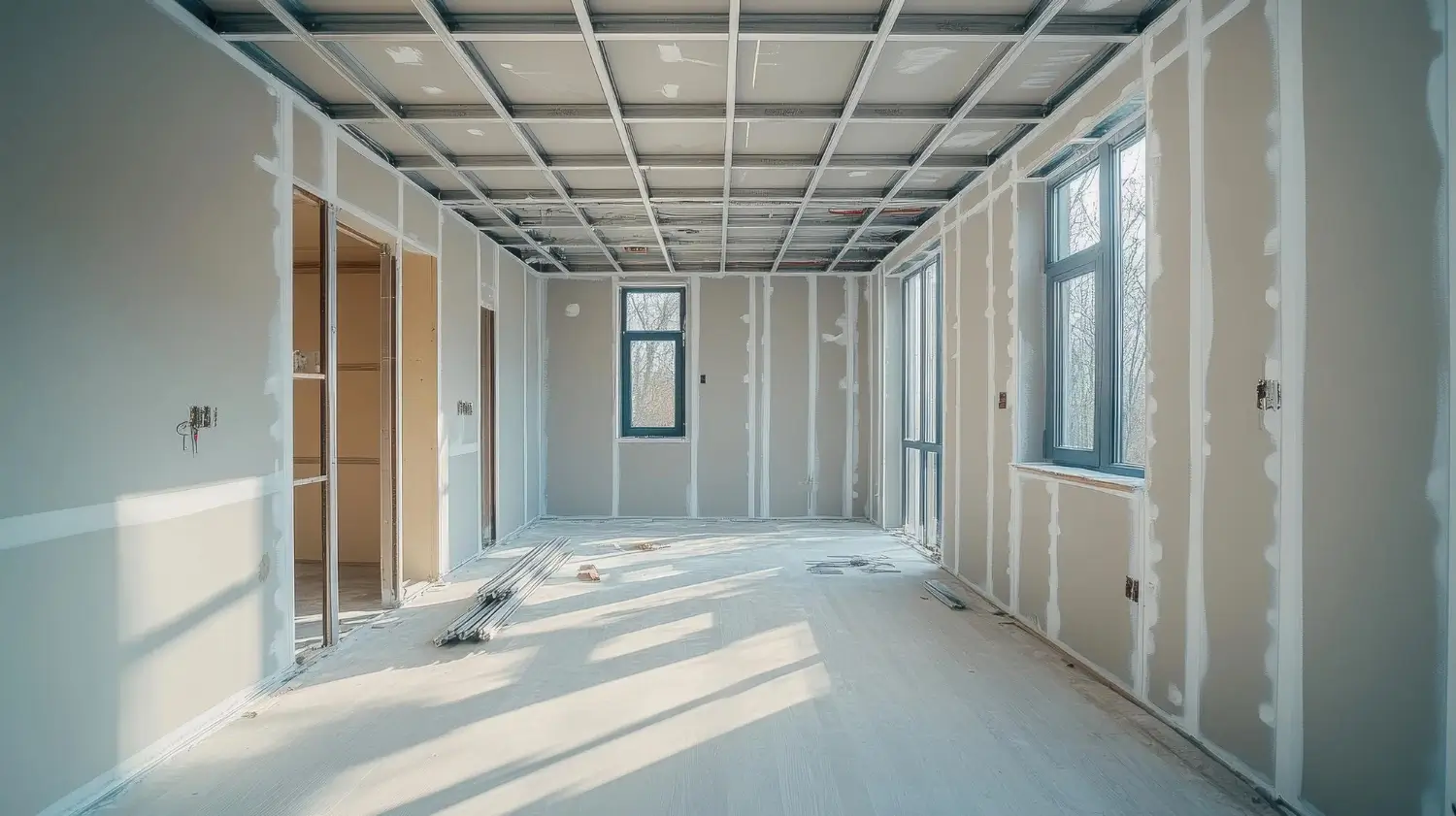 plaquisterie-amenagement-interieur Travaux de plaquisterie pour l’aménagement intérieur d’un bâtiment